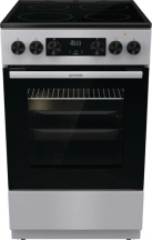 Плита Gorenje электрическая стеклокерамическая, 70л, 50x60см, дисплей, программатор, серый