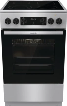 Плита Gorenje электрическая стеклокерамическая, 70л, 50x60см, дисплей, программатор, нерж.