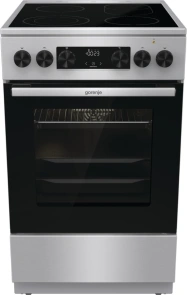 Плита Gorenje электрическая стеклокерамическая, 70л, 50x60см, дисплей, программатор, нерж. №1