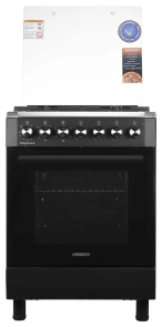 Плита ARDESTO комбі Elegance, 66л, 60x60см, конвекція, чавун, підсвічування, форсунки LPG (підключення газового балона), знімні направляючі, чорний №1