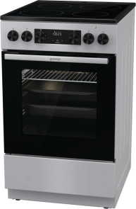 Плита Gorenje електрична склокерамічна, 70л, 50x60см, дисплей, програматор, сірий №4
