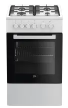 Плита Beko комбинированная, 60л, 50x60см, конвекция, белый