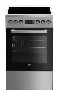 Плита Beko электрическая стеклокерамическая, 55л, 50x60см, дисплей, конвекция, нерж. №1