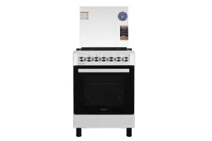 Плита ARDESTO комбі Elegance, 72л, 60x60см, чавун, підсвічування, форсунки LPG (підключення газового балона), знімні направляючі, білий №3