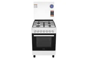 Плита ARDESTO комбі Elegance, 72л, 60x60см, чавун, підсвічування, форсунки LPG (підключення газового балона), знімні направляючі, білий №5