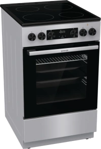 Плита Gorenje електрична склокерамічна, 70л, 50x60см, дисплей, програматор, сірий №7