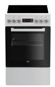 Плита Beko электрическая стеклокерамическая, 60л, 50x60см, дисплей, конвекция, белый №2