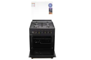 Плита ARDESTO комбі Line-R, 53л, 60x60см, конвекція, чавун, підсвічування, форсунки LPG (підключення газового балона), чорний №4