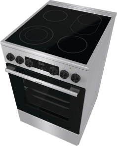Плита Gorenje электрическая стеклокерамическая, 70л, 50x60см, дисплей, программатор, нерж. №5