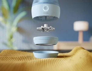 Машинка для удаления катышек Philips, большая площадь лезвий. 90 мин. работы на одном заряде, USB, голубой №5