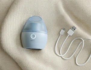 Машинка для удаления катышек Philips, большая площадь лезвий. 90 мин. работы на одном заряде, USB, голубой №6