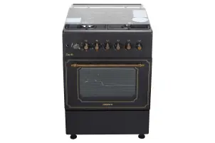 Плита ARDESTO комбі Line-R, 53л, 60x60см, конвекція, чавун, підсвічування, форсунки LPG (підключення газового балона), чорний №5