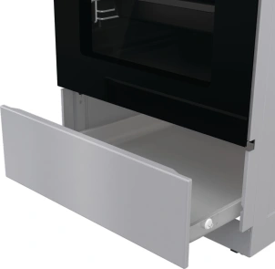 Плита Gorenje електрична склокерамічна, 70л, 50x60см, дисплей, програматор, сірий №9