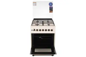 Плита ARDESTO комбі Line-R, 53л, 60x60см, конвекція, чавун, підсвічування, форсунки LPG (підключення газового балона), кремовий №6