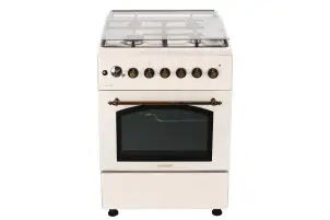 Плита ARDESTO комбі Line-R, 53л, 60x60см, конвекція, чавун, підсвічування, форсунки LPG (підключення газового балона), кремовий №7