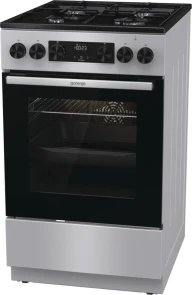Плита Gorenje комбинированная, 62л, 50x60см, дисплей, IconLed, эмалированные, титан. №3