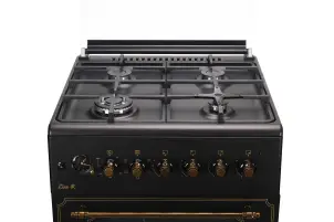 Плита ARDESTO комбі Line-R, 53л, 60x60см, конвекція, чавун, підсвічування, форсунки LPG (підключення газового балона), чорний №7