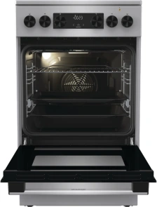 Плита Gorenje электрическая стеклокерамическая, 70л, 50x60см, дисплей, программатор, нерж. №8