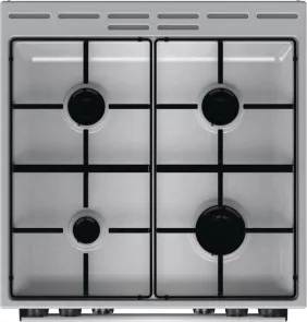Плита Gorenje комбинированная, 71л, 60x60см, дисплей, эмалированный реш, программатор IconLed,нерж №5