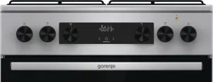Плита Gorenje комбинированная, 71л, 60x60см, дисплей, эмалированный реш, программатор IconLed,нерж №6