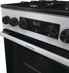 Плита Gorenje комбинированная, 62л, 50x60см, дисплей, IconLed, эмалированные, титан. №6
