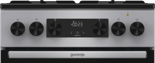 Плита Gorenje комбинированная, 62л, 50x60см, дисплей, IconLed, эмалированные, титан. №7