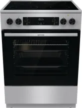 Плита Gorenje электрическая стеклокерамическая, 71л, 60x60см, дисплей, программатор, нерж.