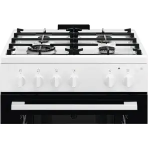 Плита Electrolux газовая, 59л, 60x60см, чугун, белый №3