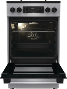 Плита Gorenje комбинированная, 62л, 50x60см, дисплей, IconLed, эмалированные, титан. №9
