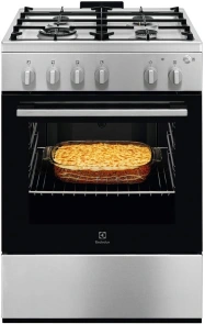 Плита Electrolux газовая, 59л, 60x60см, чугун, нерж. №1
