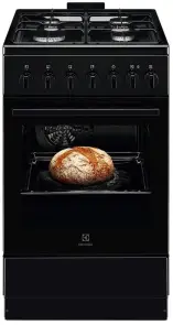 Плита Electrolux комбинированная, 57л, 50x60см, конвекция, черный №2