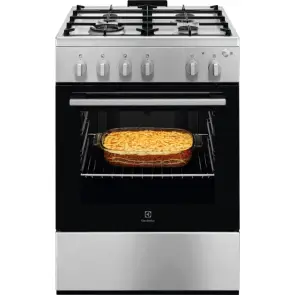 Плита Electrolux газовая, 59л, 60x60см, чугун, нерж. №2