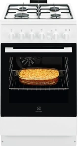 Плита Electrolux газовая, 57л, 50x60см, белый №1
