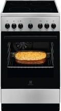 Плита Electrolux электрическая стеклокерамическая, 58л, 50x60см, конвекция, пара, нерж.