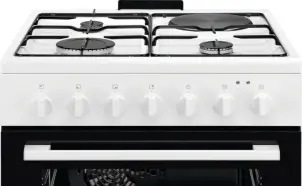 Плита Electrolux комбинированная 3 газ+1 электро, 57л, 60x60см, конвекция, белый №3