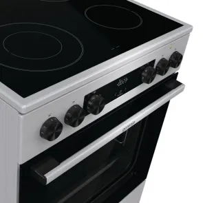 Плита Gorenje електрична склокерамічна, 71л, 60x60см, дисплей, програматор, нерж №8