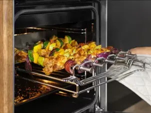 Плита Electrolux электрическая стеклокерамическая, 57л, 50x60см, дисплей, конвекция, манжальная подставка, нерж. №3