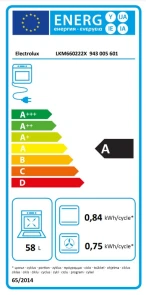 Плита Electrolux комбинированная 3 газ + 1 электро, 58л, 60x60см, дисплей, конвекция, пара, нерж. №4