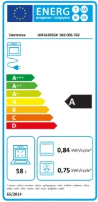 Плита Electrolux электрическая стеклокерамическая, 58л, 50x60см, конвекция, пара, нерж. №4