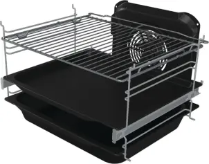 Плита Gorenje электрическая стеклокерамическая, 70л, 50x60см, дисплей, приготовление с паром, программатор, белый №8