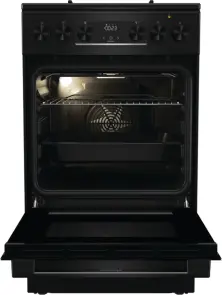 Плита Gorenje комбинированная, 62л, 50x60см, дисплей, IconLed, эмалированный, черный №7