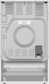 Плита Gorenje электрическая стеклокерамическая, 70л, 50x60см, дисплей, приготовление с паром, программатор, белый №10