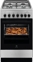 Плита Electrolux комбинированная, 58л, 50x60см, конвекция, пара, нерж.