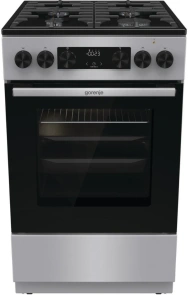 Плита Gorenje комбинированная, 70л, 50x60см, дисплей, чугун, нерж. №1