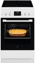 Плита Electrolux электрическая стеклокерамическая, 57л, 50x60см, дисплей, конвекция, белый