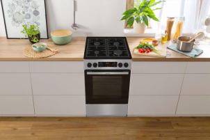 Плита Gorenje комбинированная, 70л, 50x60см, дисплей, чугун, нерж. №3