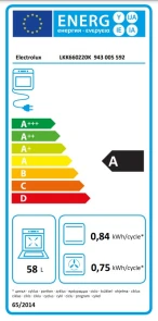 Плита Electrolux комбинированная, 58л, 60x60см, дисплей, конвекция, чугун, пара, черный №3
