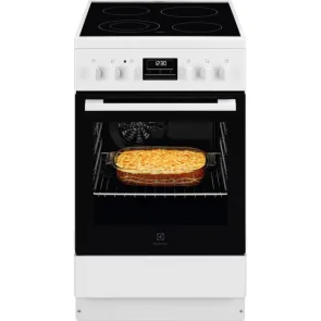 Плита Electrolux электрическая стеклокерамическая, 57л, 50x60см, дисплей, конвекция, белый №2