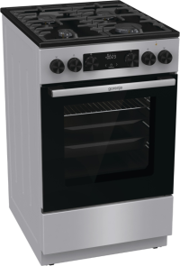 Плита Gorenje комбинированная, 70л, 50x60см, дисплей, чугун, нерж. №5