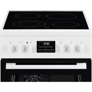 Плита Electrolux электрическая стеклокерамическая, 57л, 50x60см, дисплей, конвекция, белый №3